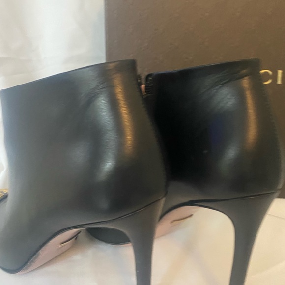 Gucci Malaga Kid Black Ankle boots. Size 38.5. Gorgeous 🦋🦋🦋 - Picture 5 of 11